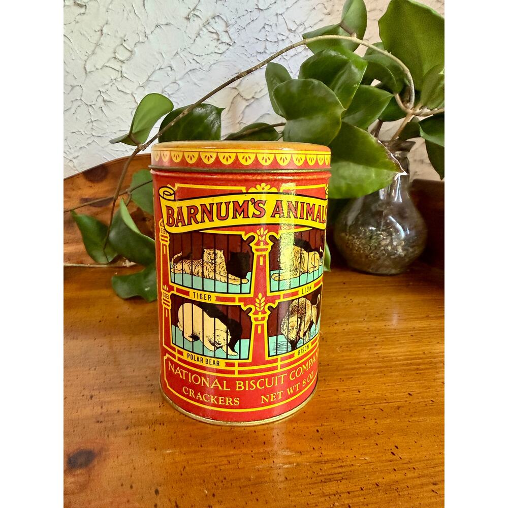 Vintage Barnum’s Animals Circus Tin Replica 1914 Design National Biscuit Co - Picture 1 of 8